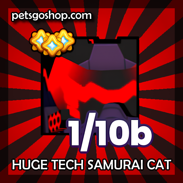 Huge Tech Samurai Cat