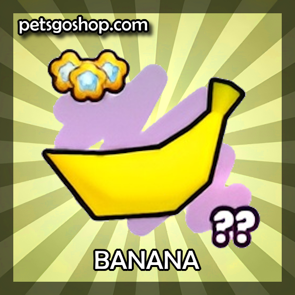 An image of a Banana pet in the popular ROBLOX game Pets GO.