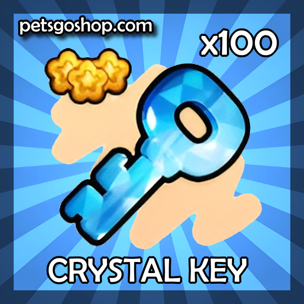 An image of a Crystal Key in the popular ROBLOX game Pets GO.