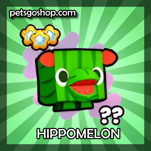 An image of a Hippomelon pet in the popular ROBLOX game Pets GO.